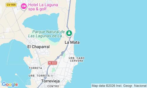 Ausschnitt der Weltkarte zu Playa de La Mata