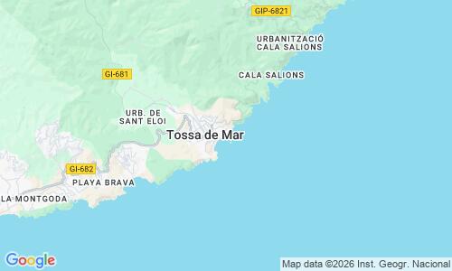 Ausschnitt der Weltkarte zu Playa de La Paellera