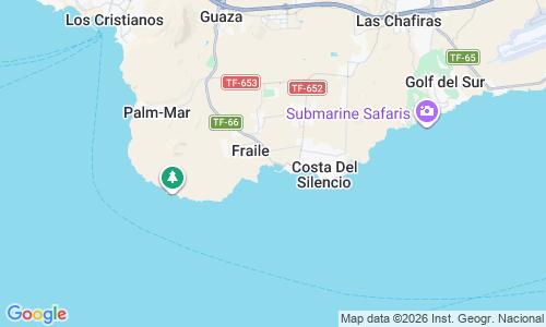 Ausschnitt der Weltkarte zu Playa de Las Galletas