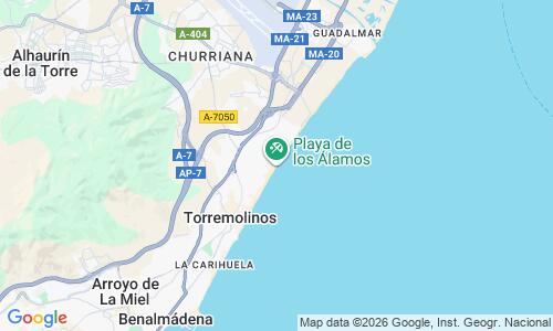 Ausschnitt der Weltkarte zu Playa de Los Alamos