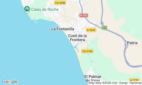 Ausschnitt der Weltkarte zu Playa de Los Bateles