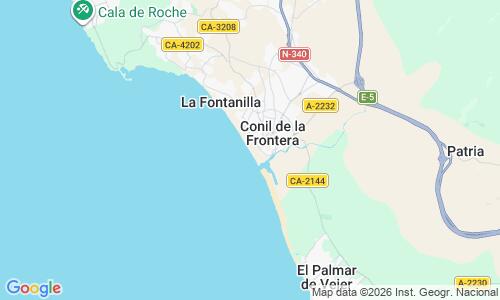 Ausschnitt der Weltkarte zu Playa de Los Bateles