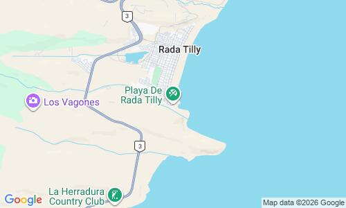 Ausschnit der Weltkarte zu Playa de Rada Tilly