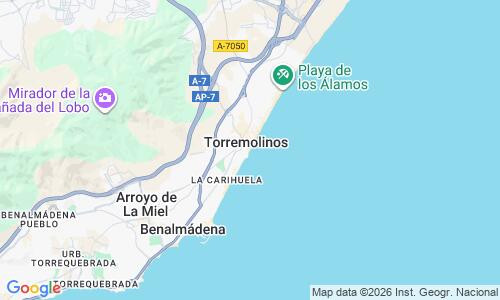 Ausschnitt der Weltkarte zu Playa del Bajondillo