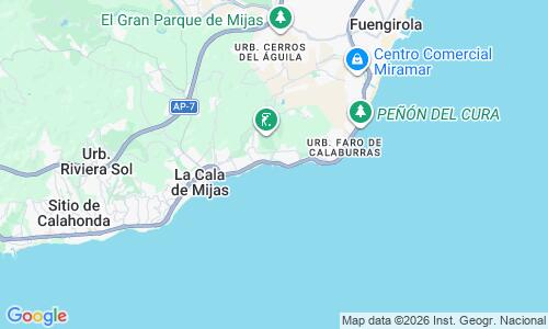 Ausschnitt der Weltkarte zu Playa El Chaparral