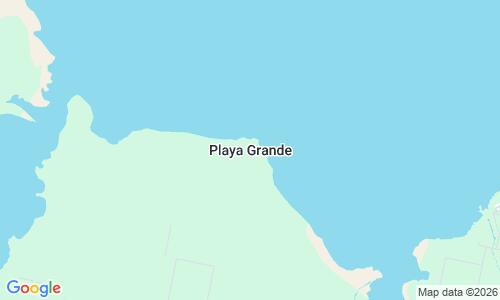 Ausschnitt der Weltkarte zu Playa Grande