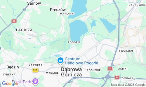 Ausschnitt der Weltkarte zu Plaża Pogoria III