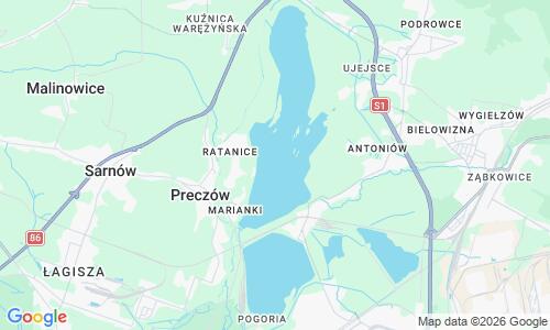 Ausschnitt der Weltkarte zu Plaża Pogoria IV