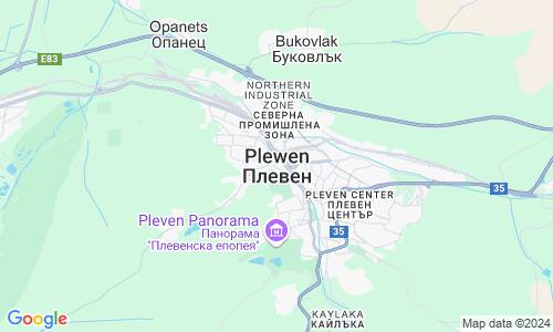 Ausschnitt der Weltkarte zu Plewen