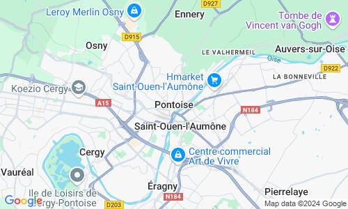 Ausschnitt der Weltkarte zu Pontoise