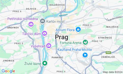 Ausschnit der Weltkarte zu Prag