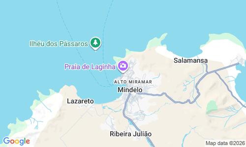 Ausschnitt der Weltkarte zu Praia da Laginha
