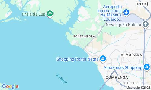 Ausschnitt der Weltkarte zu Praia da Ponta Negra