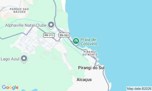 Ausschnitt der Weltkarte zu Praia de Cotovelo