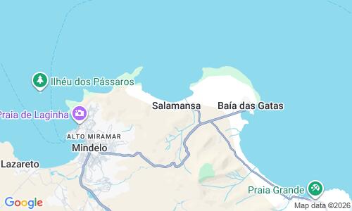 Ausschnitt der Weltkarte zu Praia de Salamansa