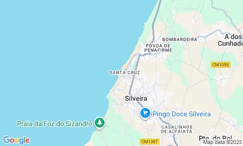 Ausschnitt der Weltkarte zu Praia de Santa Cruz