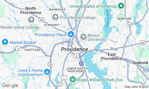 Ausschnitt der Weltkarte zu Providence