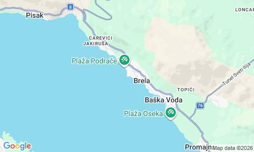 Ausschnitt der Weltkarte zu Punta Rata Beach