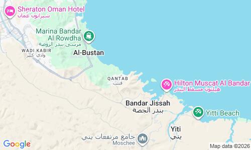 Ausschnitt der Weltkarte zu Qantab Beach