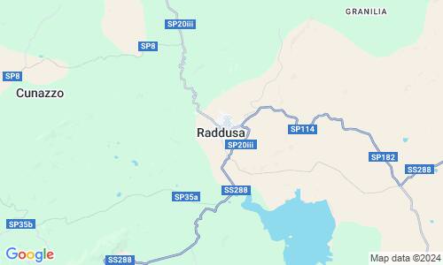 Ausschnit der Weltkarte zu Raddusa