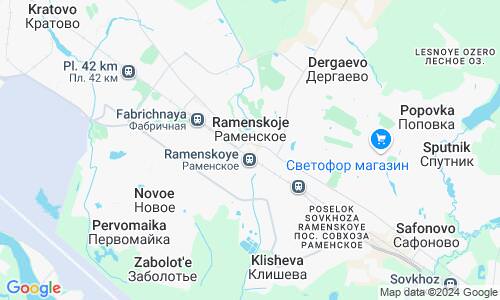 Ausschnitt der Weltkarte zu Ramenskoje