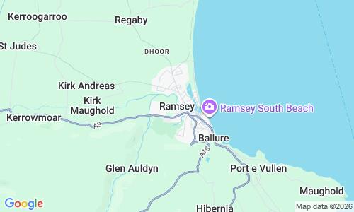Ausschnitt der Weltkarte zu Ramsey Strand