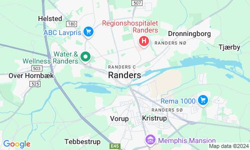 Ausschnitt der Weltkarte zu Randers