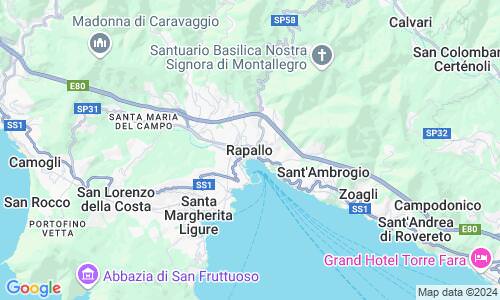 Ausschnitt der Weltkarte zu Rapallo