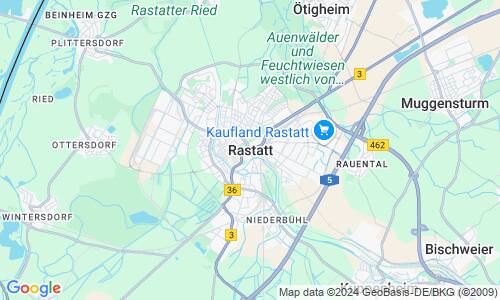 Ausschnitt der Weltkarte zu Rastatt