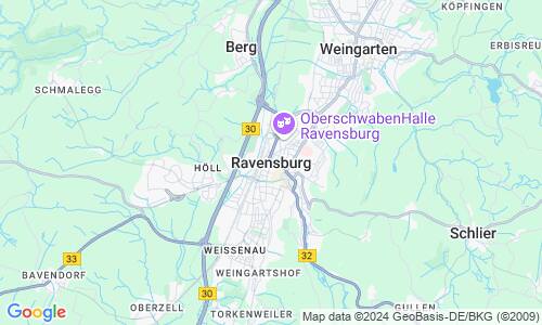 Ausschnitt der Weltkarte zu Ravensburg