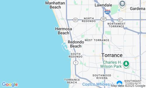 Ausschnitt der Weltkarte zu Redondo Beach