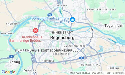Ausschnitt der Weltkarte zu Regensburg