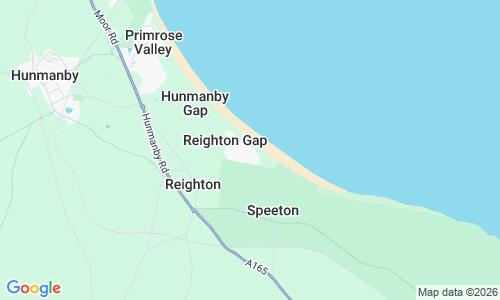 Ausschnitt der Weltkarte zu Reighton Sands