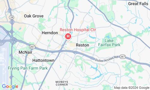 Ausschnitt der Weltkarte zu Reston