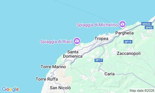 Ausschnitt der Weltkarte zu Riaci Beach