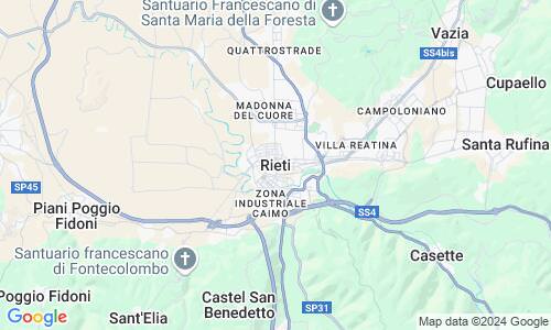 Ausschnitt der Weltkarte zu Rieti