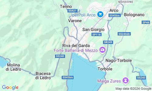 Ausschnitt der Weltkarte zu Riva del Garda