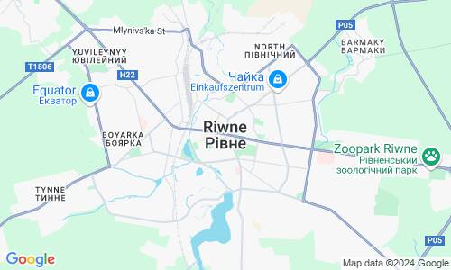 Ausschnitt der Weltkarte zu Riwne