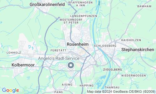 Ausschnitt der Weltkarte zu Rosenheim