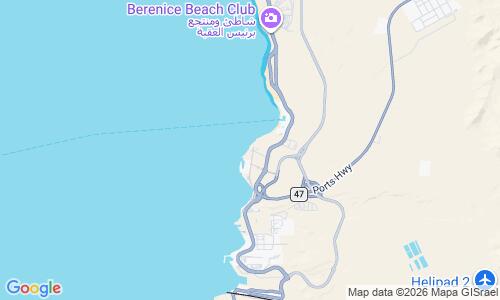 Ausschnitt der Weltkarte zu Royal Diving Club Beach