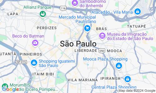 Ausschnitt der Weltkarte zu Säo Paulo