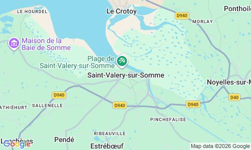 Ausschnitt der Weltkarte zu Saint Valery Sur Somme