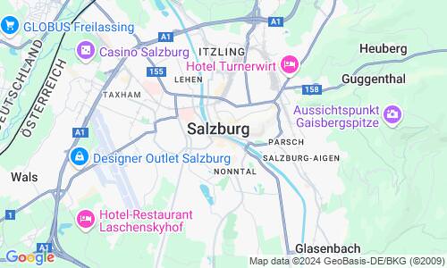 Ausschnit der Weltkarte zu Salzburg