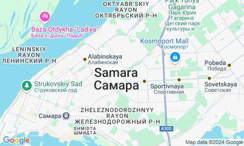 Ausschnitt der Weltkarte zu Samara