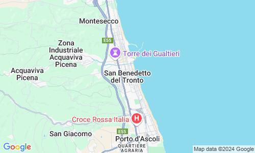 Ausschnitt der Weltkarte zu San Benedetto del Tronto