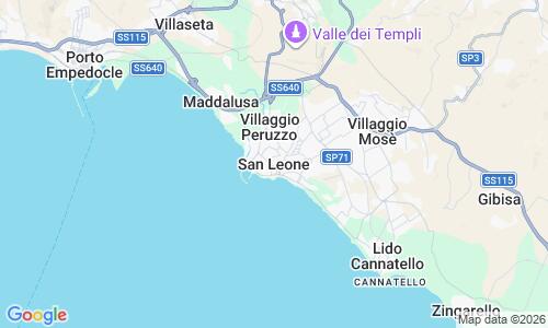 Ausschnitt der Weltkarte zu San Leone