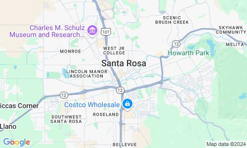 Ausschnitt der Weltkarte zu Santa Rosa
