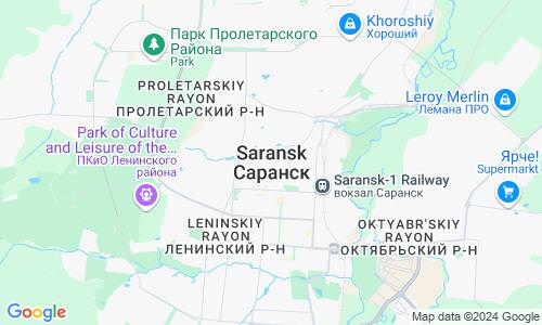 Ausschnitt der Weltkarte zu Saransk