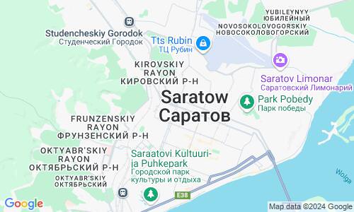 Ausschnitt der Weltkarte zu Saratow