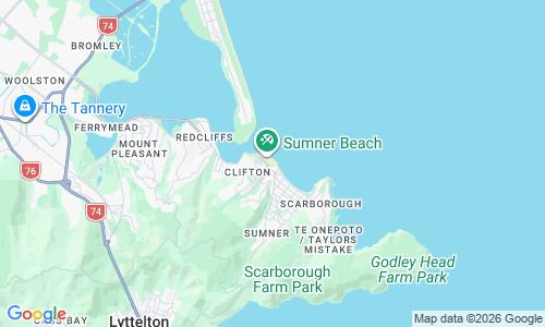 Ausschnitt der Weltkarte zu Scarborough Beach